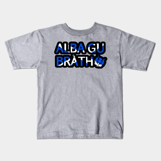 Alba gu bràth Kids T-Shirt by Caleb Smith, illustrator